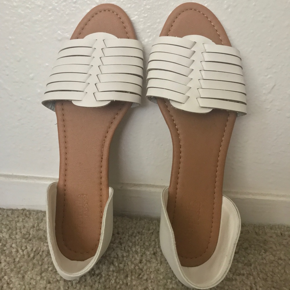 White sandals