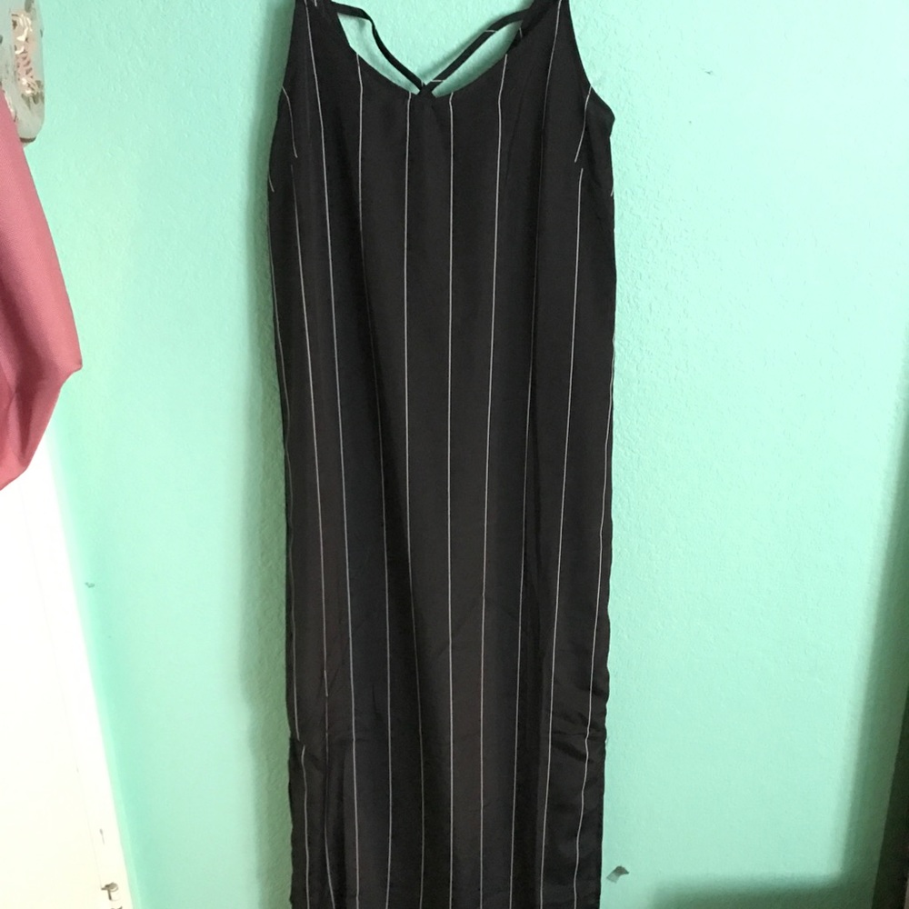 Wet Seal black and white stripe maxi dress