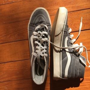 WOMENS GRAY VANS SIZE 8