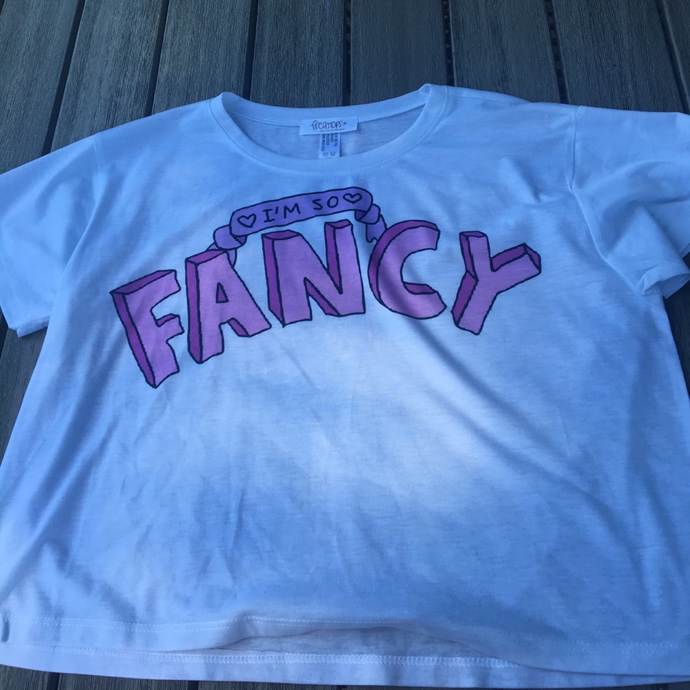 I'm so fancy crop top
