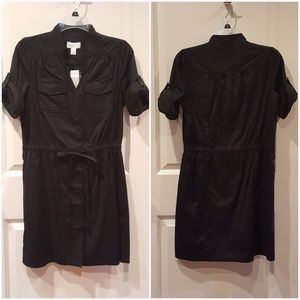 NWT Ann Taylor LOFT Petites Black Dress 4P