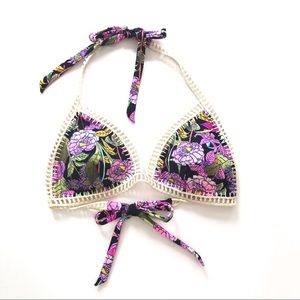 NWOT - Victoria's Secret Crochet Surf Floral Top