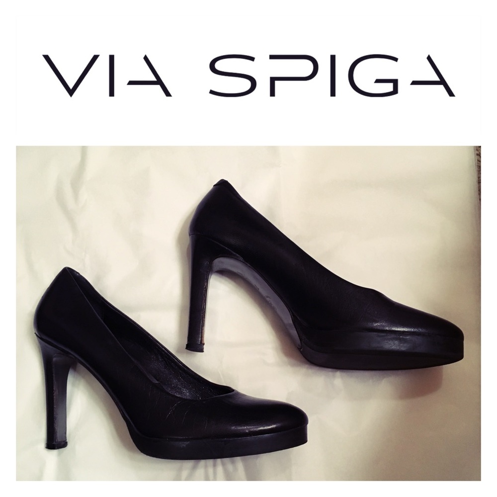 [Via Spiga] Black Platform Pumps