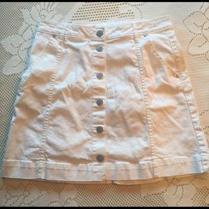 White button down skirt