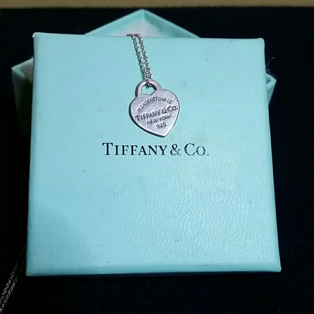 Authentic Please Return to Tiffany & Co silver nev