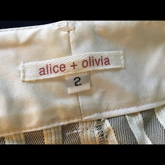 Alice and Olivia striped mini skirt - Picture 2 of 5