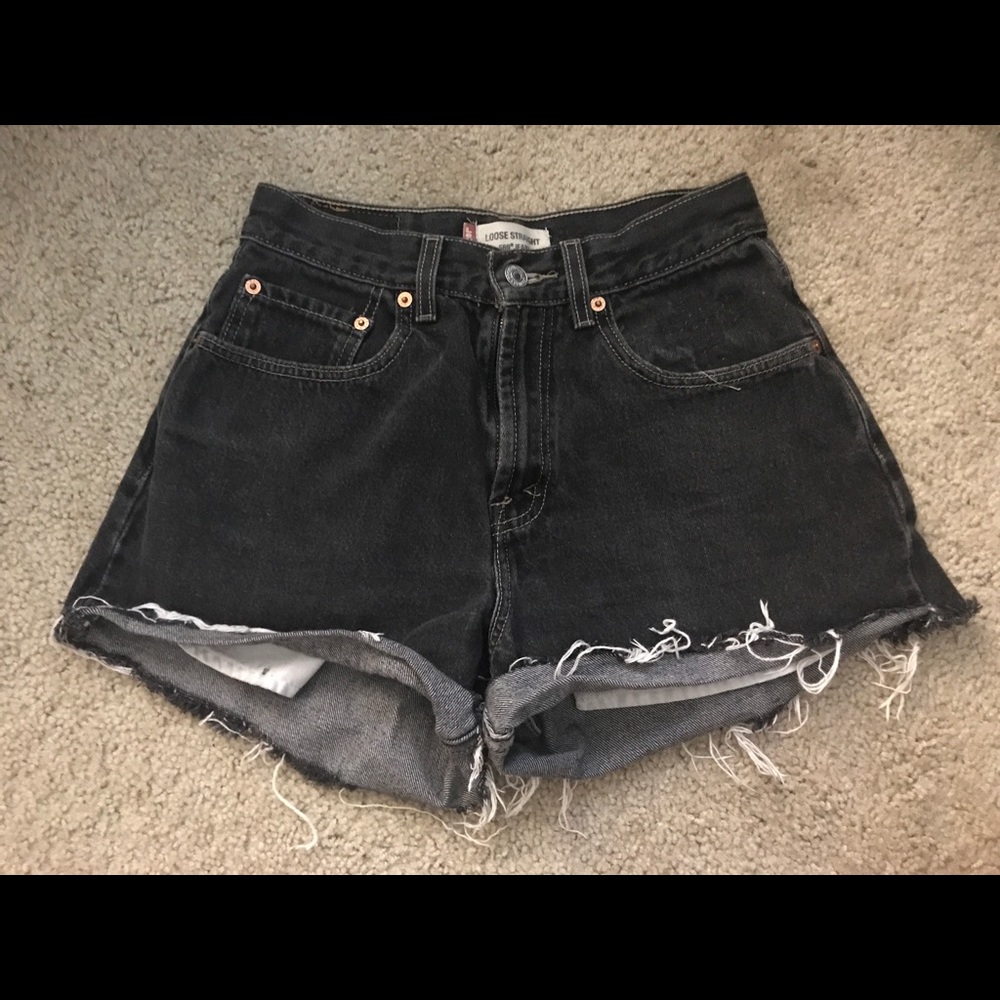 Levi's high waisted shorts