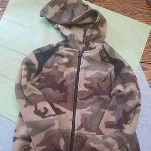 Kids camo fleece jacket