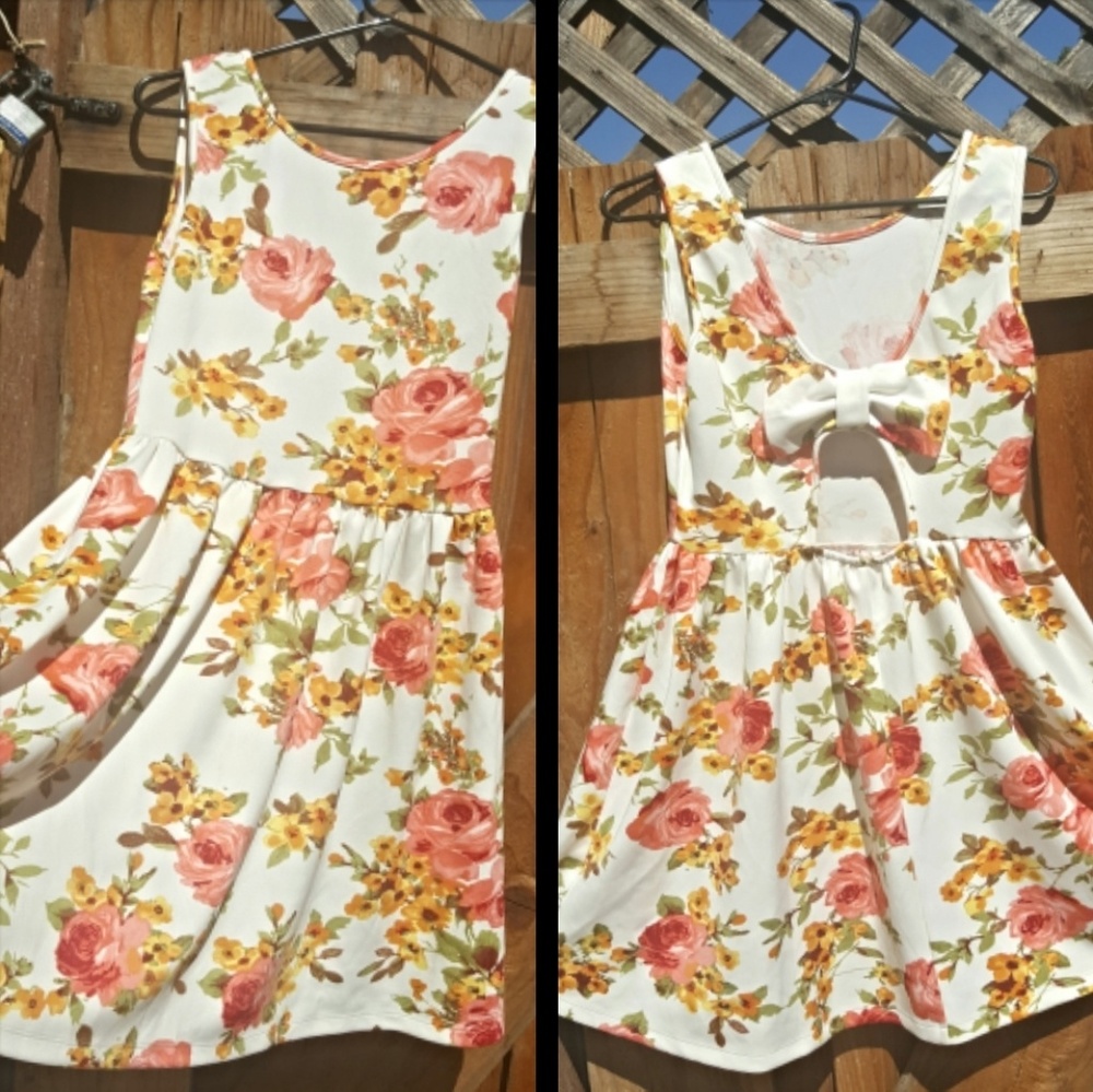 *Ruby Rox Floral Tank Dress Large*