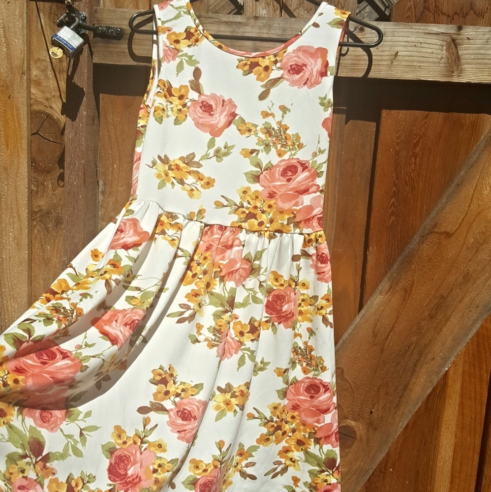 *Ruby Rox Floral Tank Dress Large* - Picture 5 of 8
