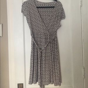 Faux wrap "yoga" dress