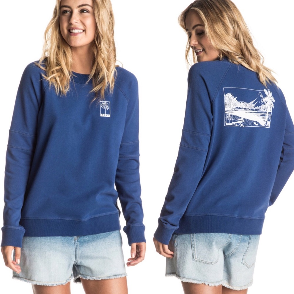 🔥ROXY PULLOVER CREW NECK SWEATSHIRT🔥NWT🔥