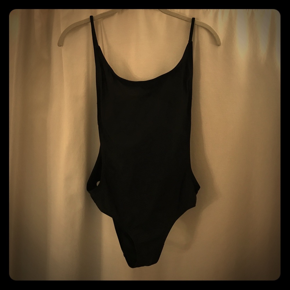 NWOT Sunny Co Swimsuit one piece black
