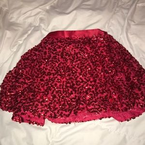 Red skirt
