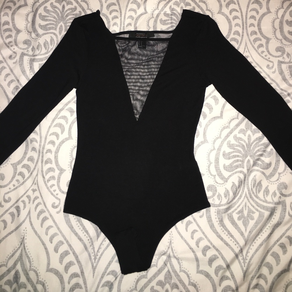 Mesh Long Sleeve Bodysuit