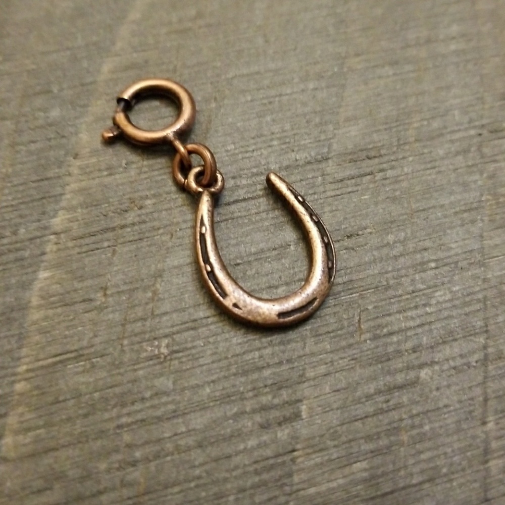 JBloom ROSE GOLD Horseshoe Charm