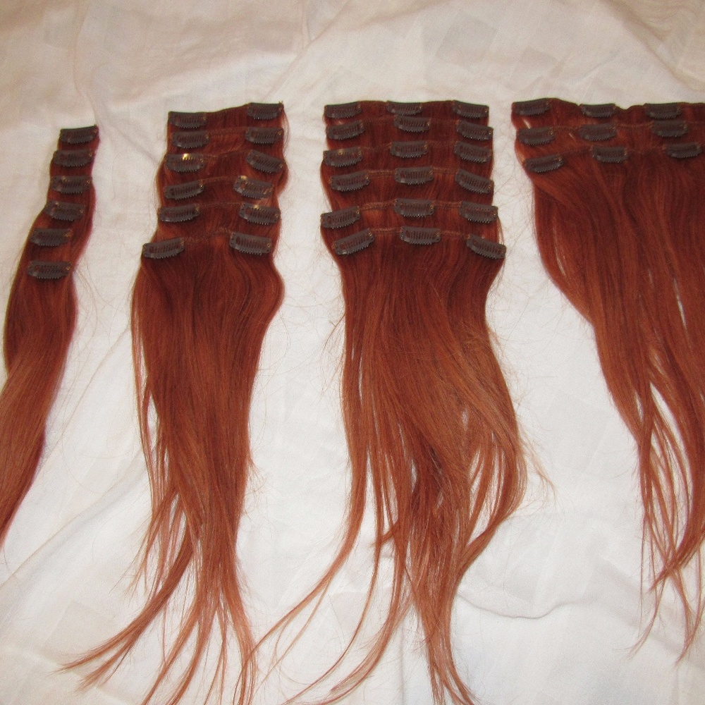 NWOT Human Hair Clip-in Extensions (16”)