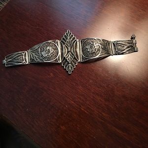 Art Deco silver bracelet