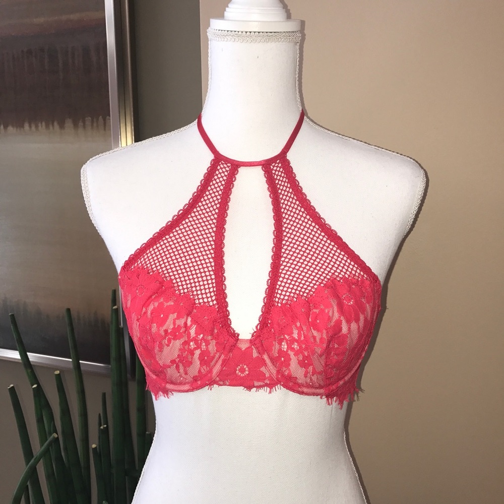 Victoria's Secret Unlined Demi Red Bra 32C NEW