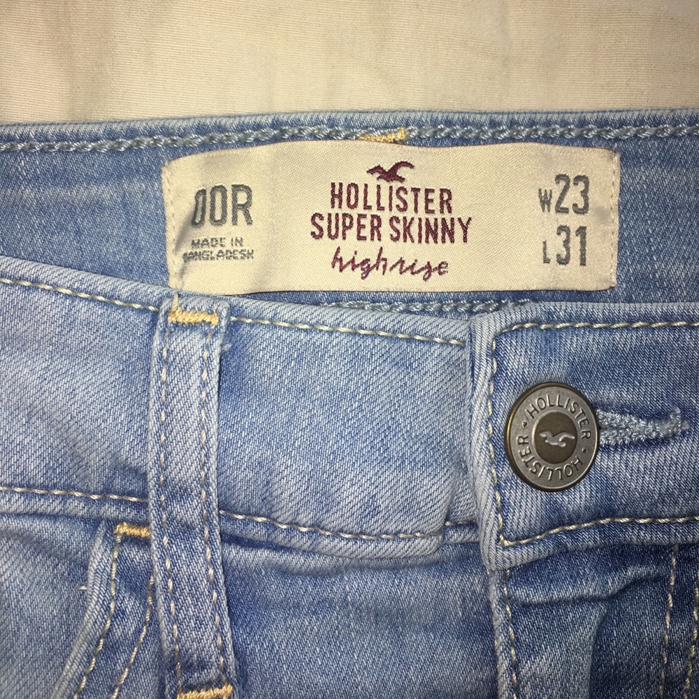 high rise super skinny hollister jeans