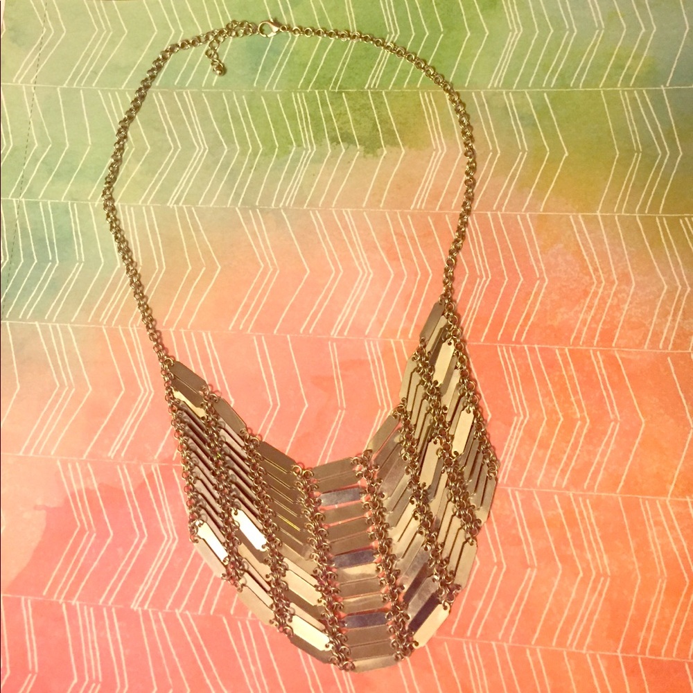 Silver chunky necklace