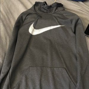 Men's Grey Nike Pullover Hoodie
