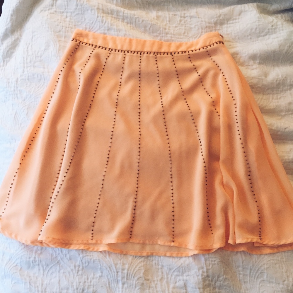 peachy summer skirt