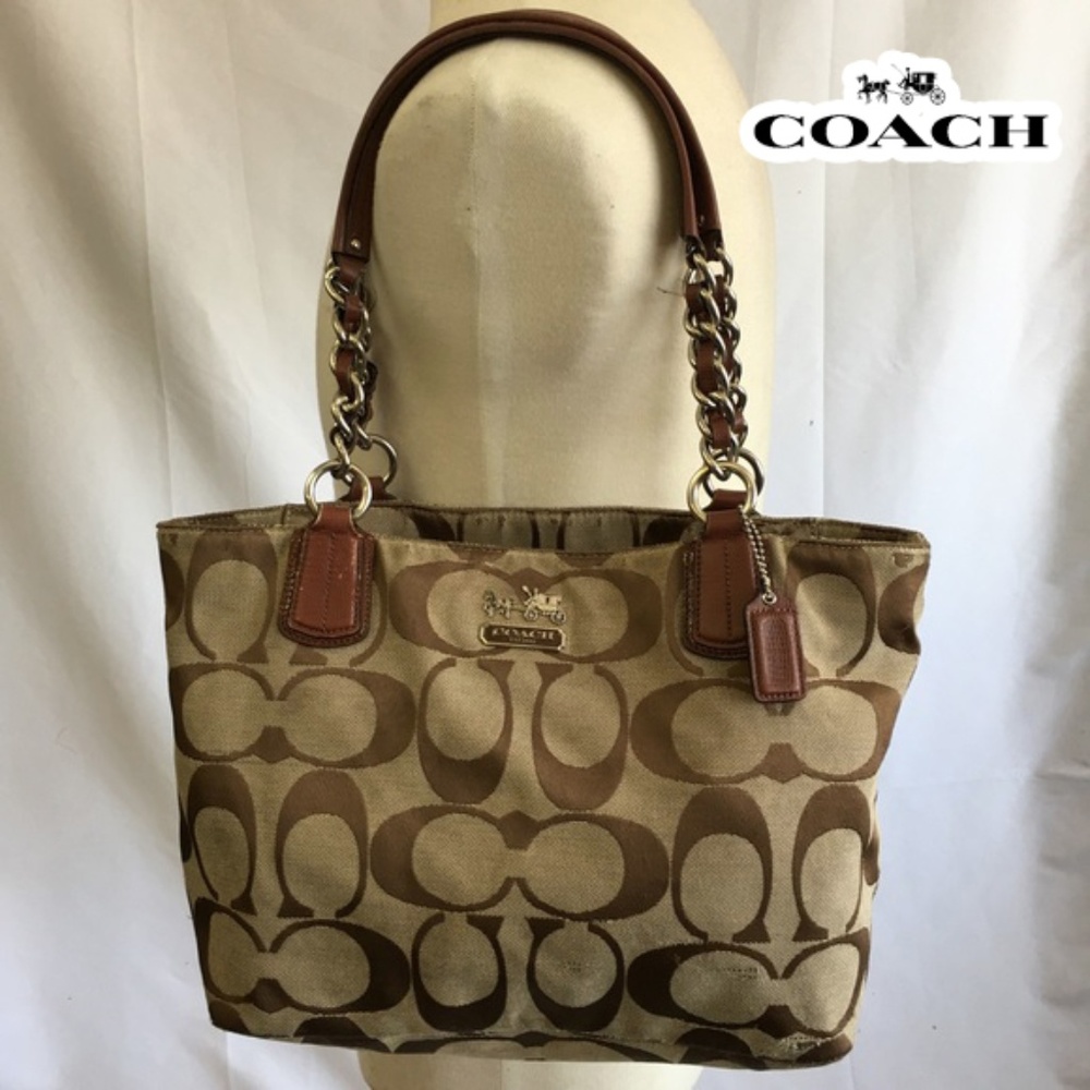 Coach brown bag hand bag