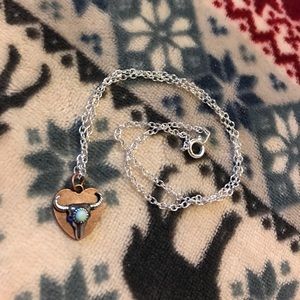 Heart and Bull necklace