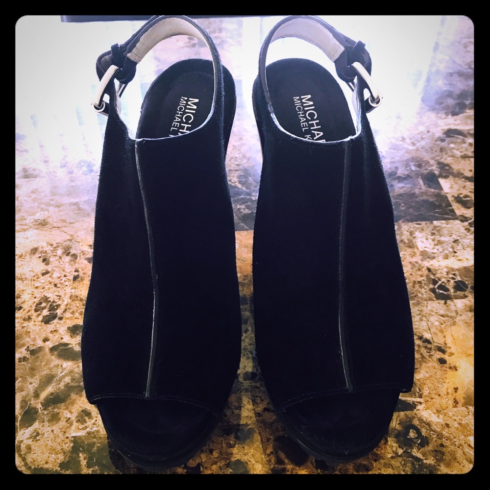 Michael Kors suede wedge's