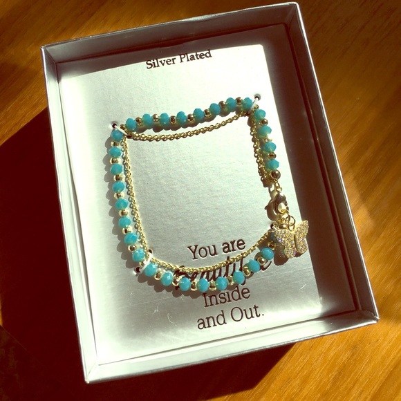 Jewelry - Silver plated butterfly bracelet