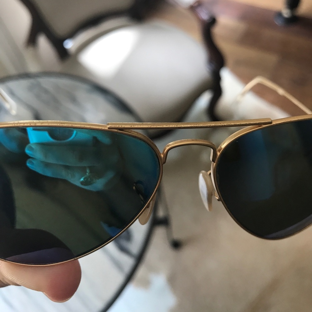Reflective blue aviator ray bans - Picture 8 of 8