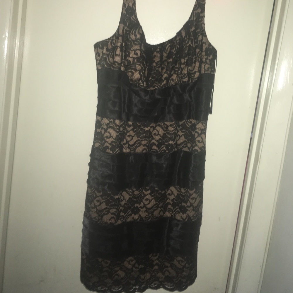 Black lace dress