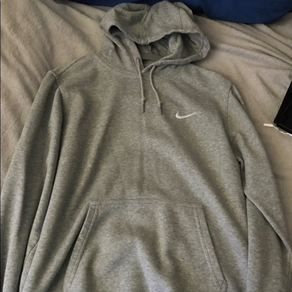 Men's Grey Nike Pullover Hoodie