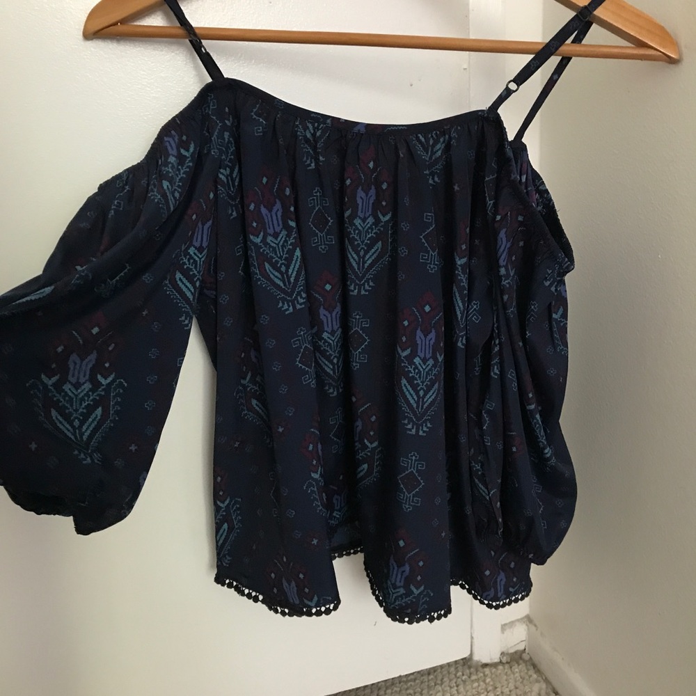 Blue Peasant top