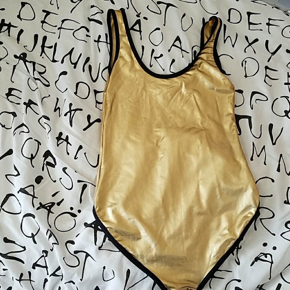 American Apparel Gold Bodysuit