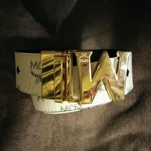 MCM reversible designer belt.