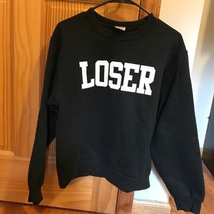 Black "LOSER" sweatshirt