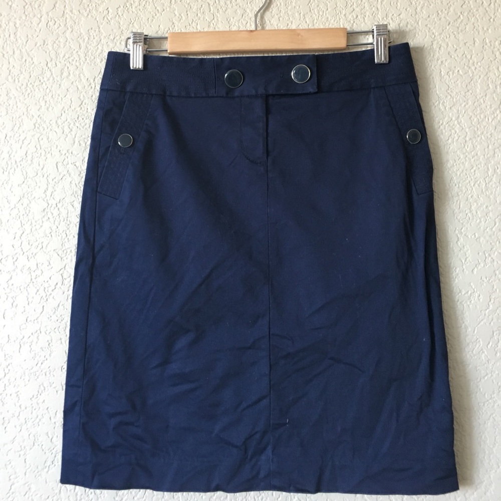 J. Crew Navy Pencil Skirt