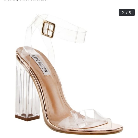 cape robbin lucite heels