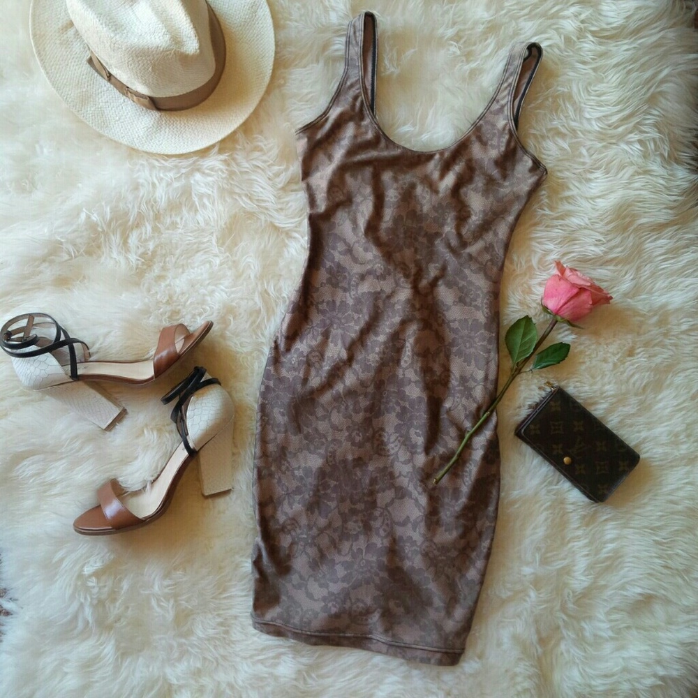 American Apparel Dress Bodycon Lace Dress