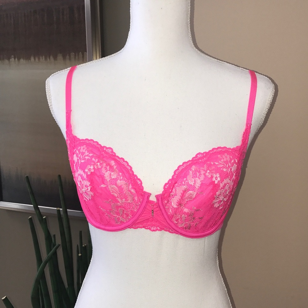 Victoria's Secret Unlined Demi Pink Bra 32D NEW