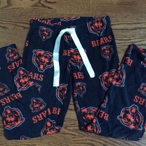 Chicago Bears NFL team fleece lounge pants women M