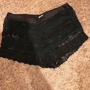 Beautiful black lace shorts