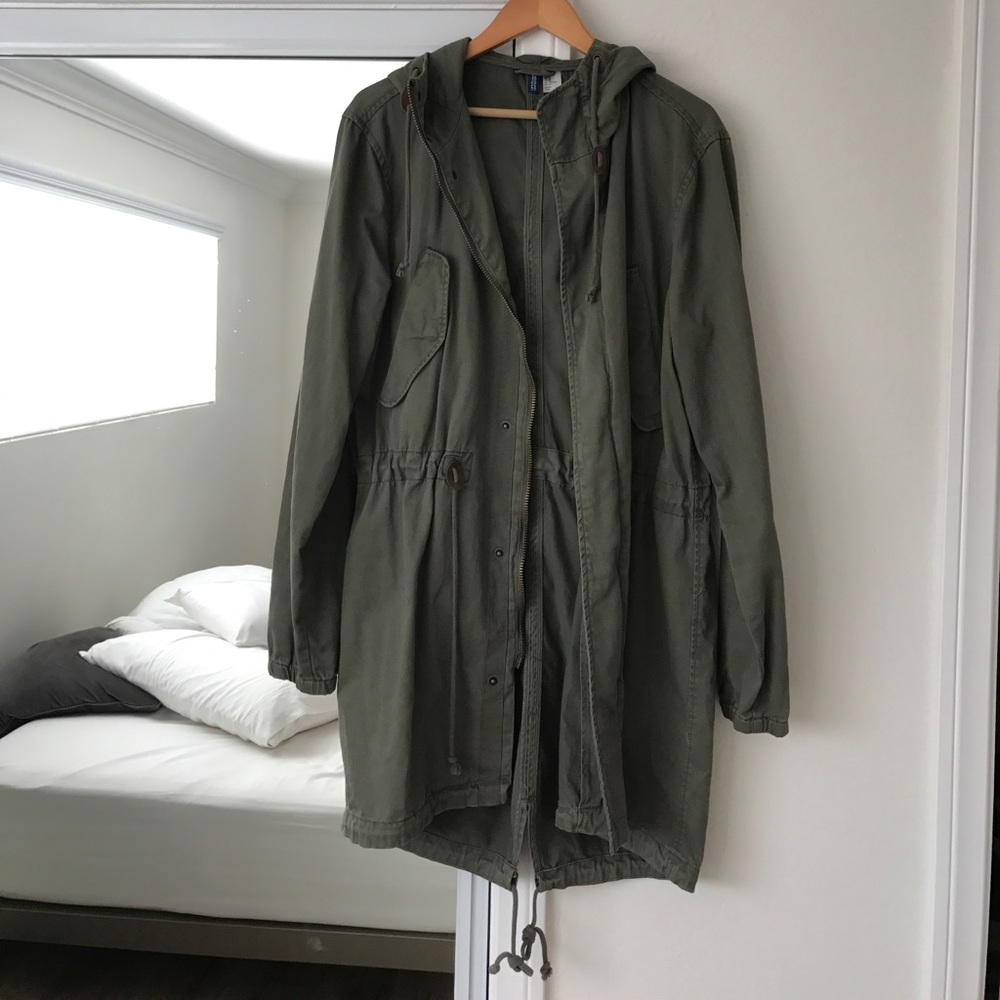 H&M Cotton Zipped trench