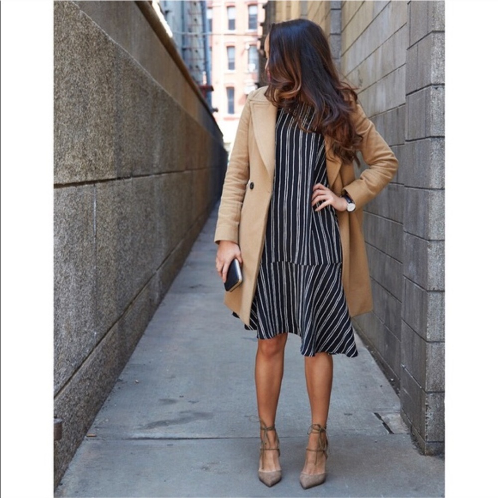 Knee-length Striped Dress