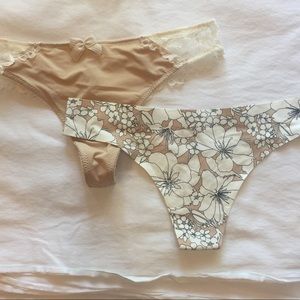 NWT nude lace underwear