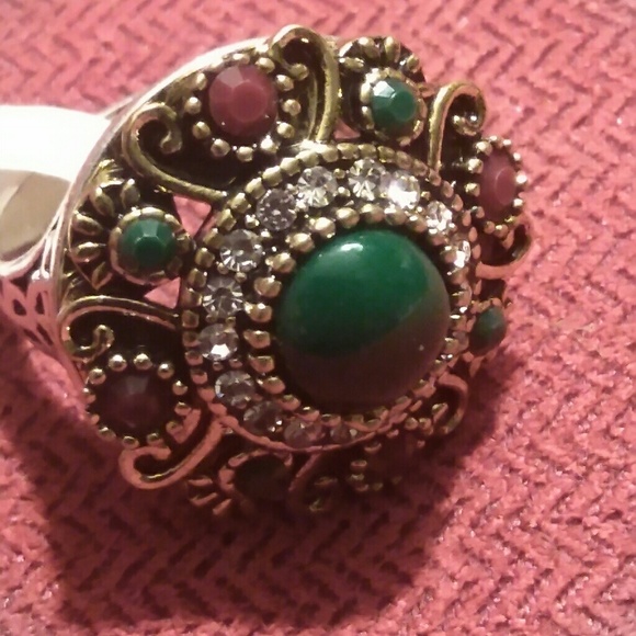 Turkish Cocktail Ring Size 8 - Picture 3 of 4