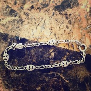 "Chola" old school clown face bracelet
