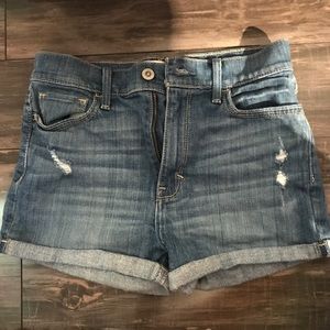 High waisted hollister shorts